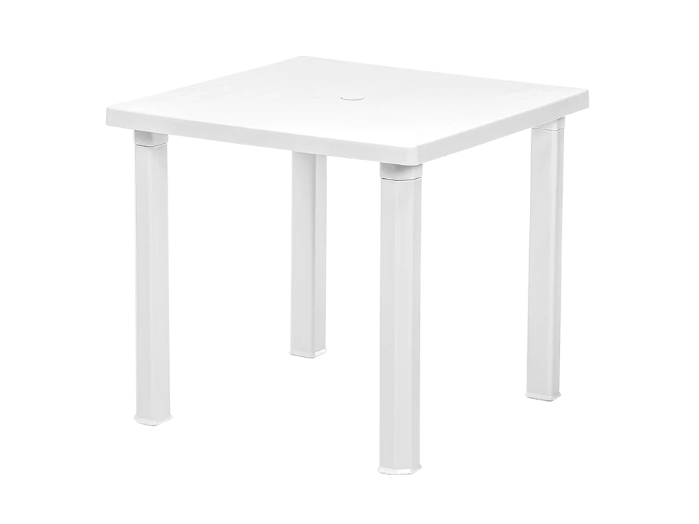 Plastic Square Table Durable Plastic For Indoor And Outdoor 80*80