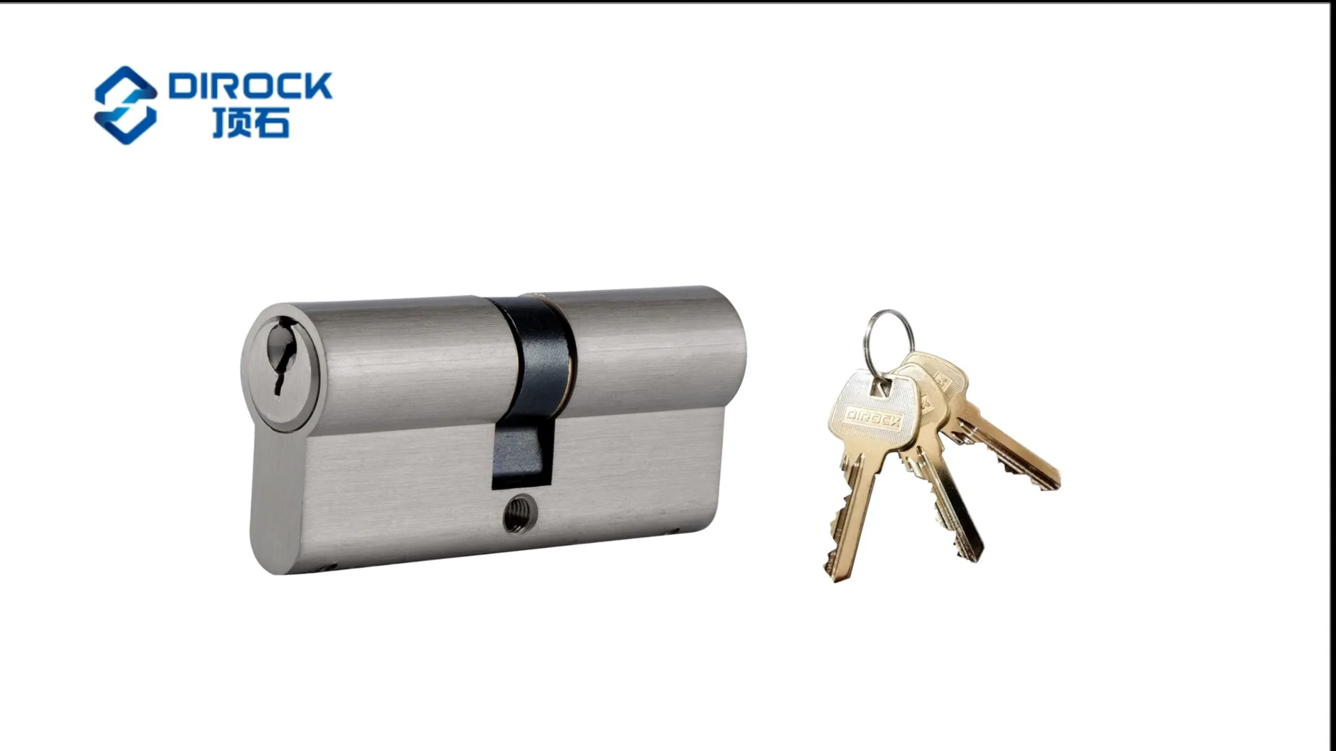 Euro Profile Brass Key Cylinder Lock With Knob / Thumb Turn Knob And