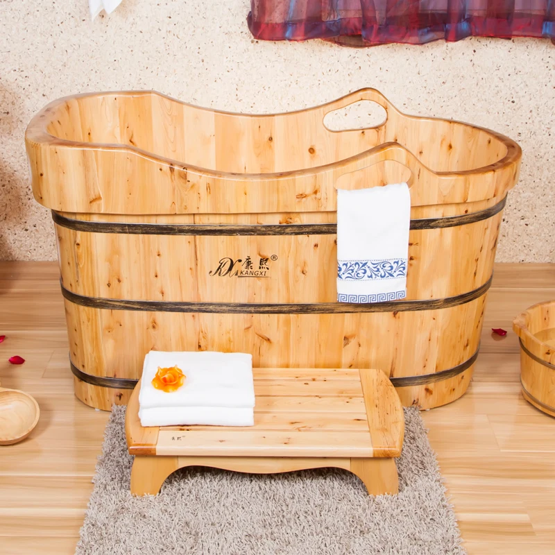 Cheap Solid Wood Indoor Portable Wooden Barrel Bathtub Buy Portable