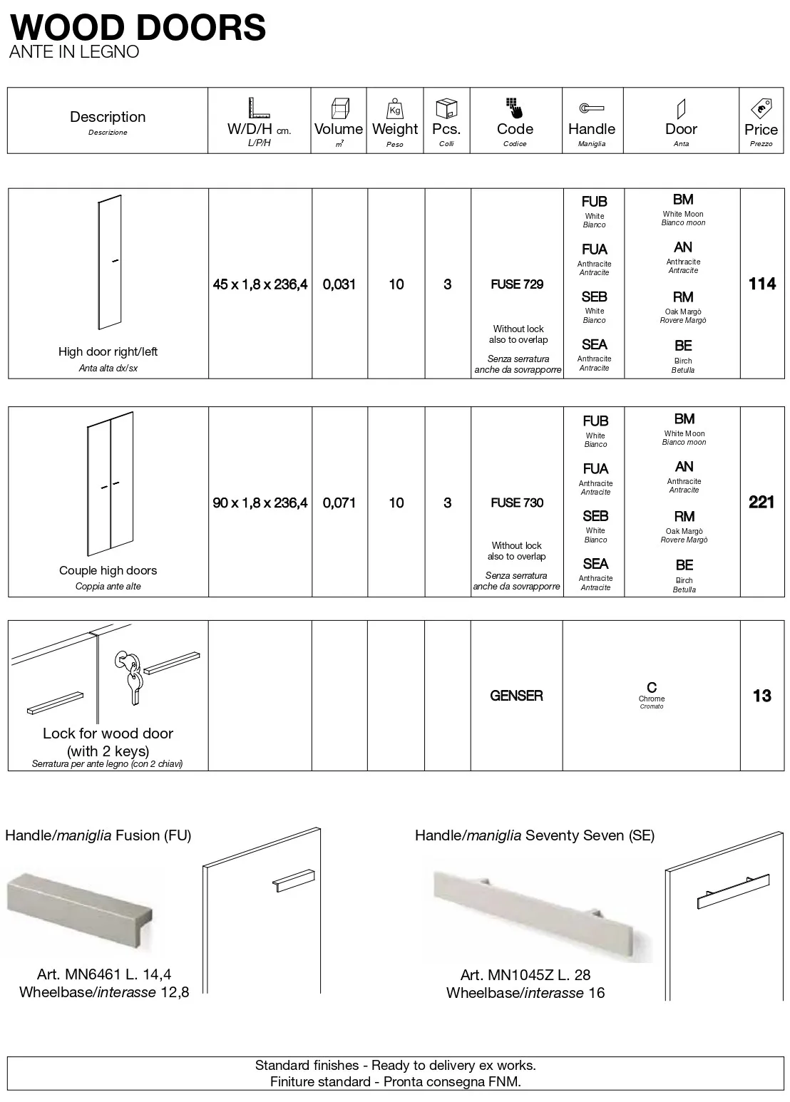 Premium Quality Italian Design Open With Sliding Doors Office