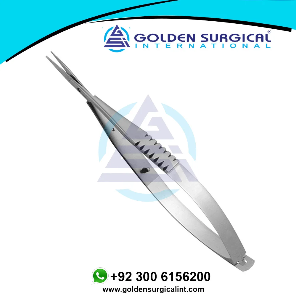 Leon Dental Micro Scissors – Castroviejo Style – Gold Reinforced Coated – Germany Surgical 109-005