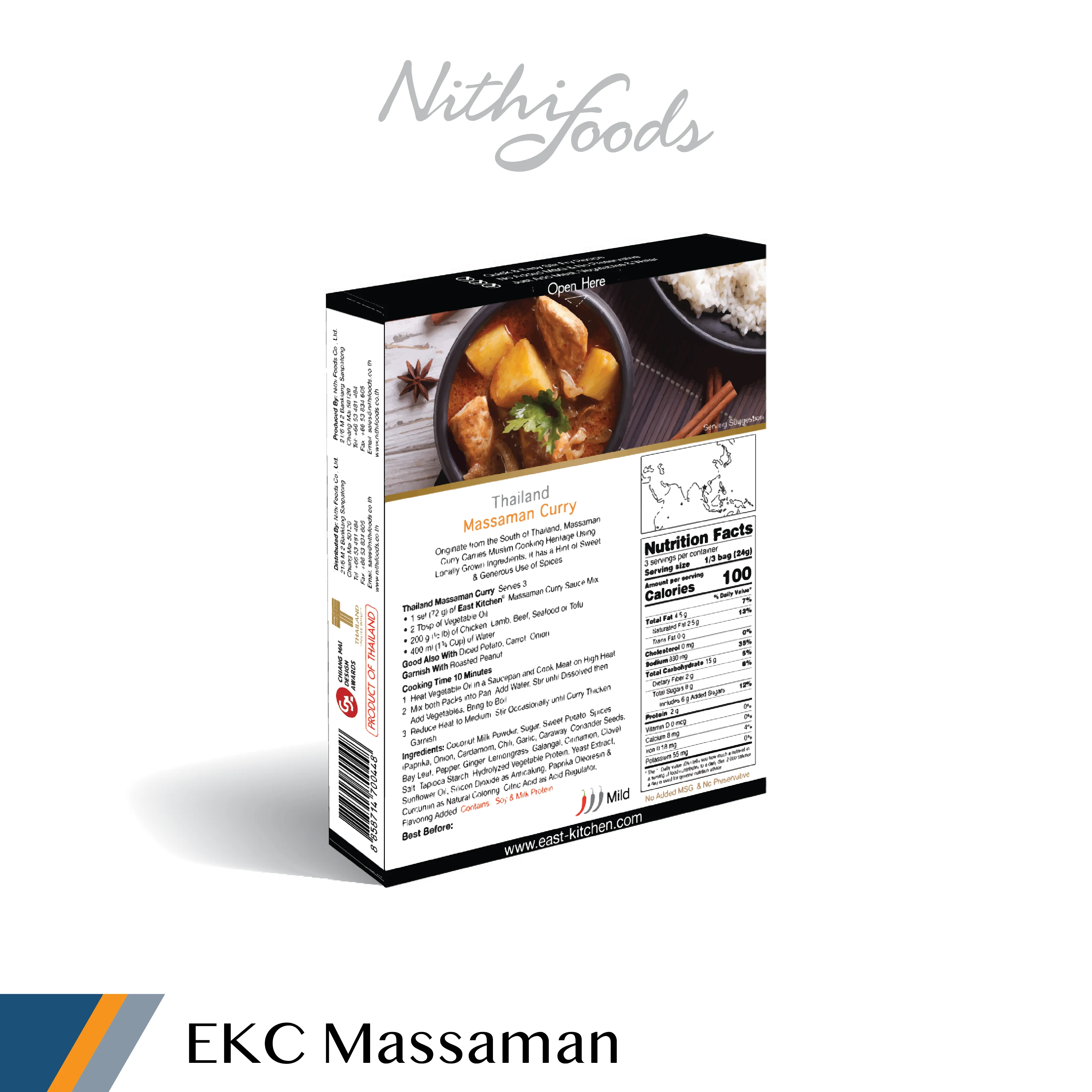 Top Grade Quality Spices Massaman Curry Sauce Mix Powder Using Locally