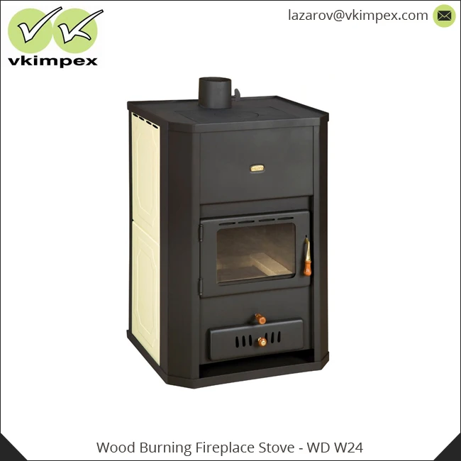 Indoor Freestanding Wood Burning Fireplace Stove With Water Jacket
