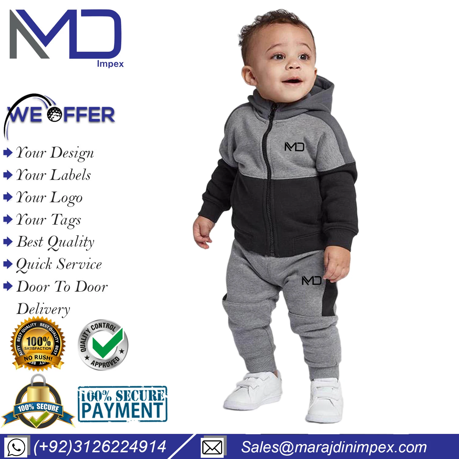 Kids Polyester Fleece Tracksuits Boys Clothing Sets High Quality