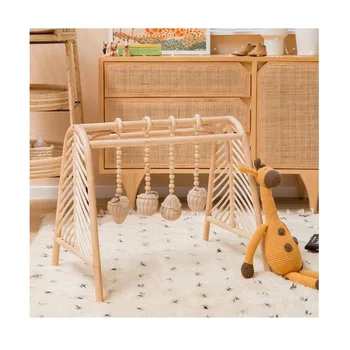 wooden play mat