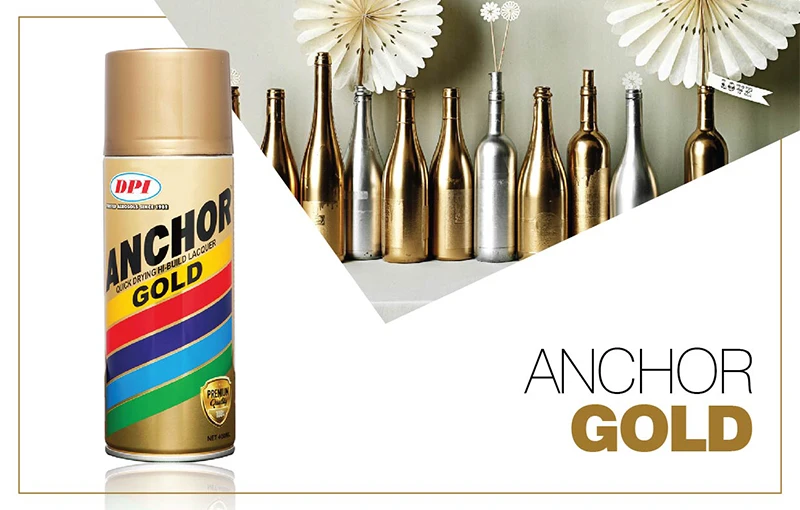 Dpi Anchor Gold Range Spray Paint Suitable For Wood Metal Plaster Sport Rim Other Materials Buy Gold Paint Dymark Spray Paint Distributor Marking Spray Paint Suppliers Product On Alibaba Com
