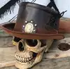 LADIES STEAMPUNK HAT with Cameo Brooch - Brown Felt and Faux Leather Steampunk Top Hat with Rhinestone Brooch, Lace Top, and She