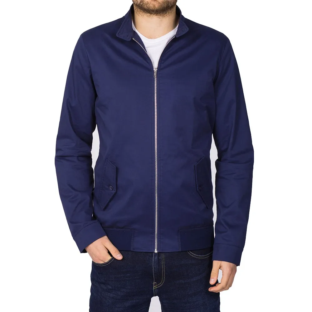 Cheap Style Royal Blue Color Zipper Up Style Men Durable Harrington ...