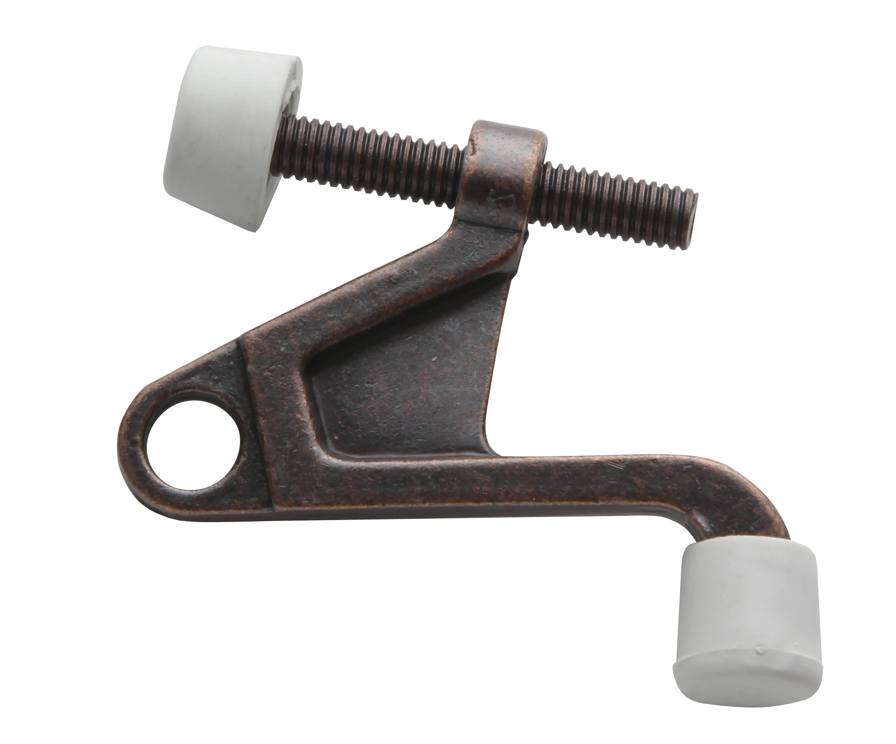Hardware Adjustable Unbreakable Deluxe Hinge Pin Door Stop Antique Bronze