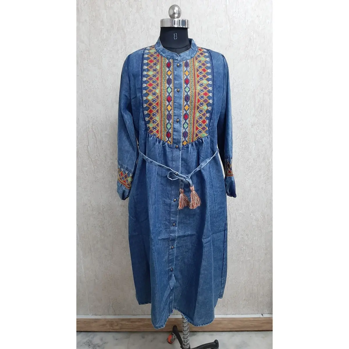 jeans long gown for ladies