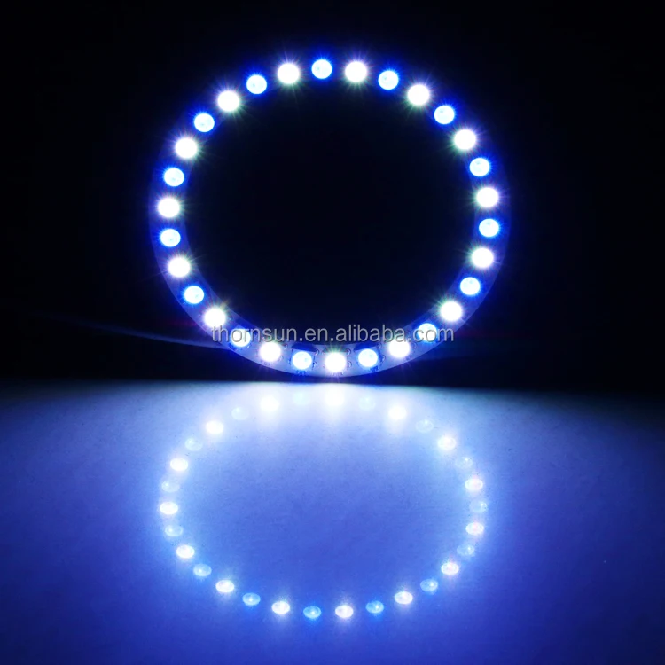 Wholesale addressable WS2812b rgb chasing color led halo rings