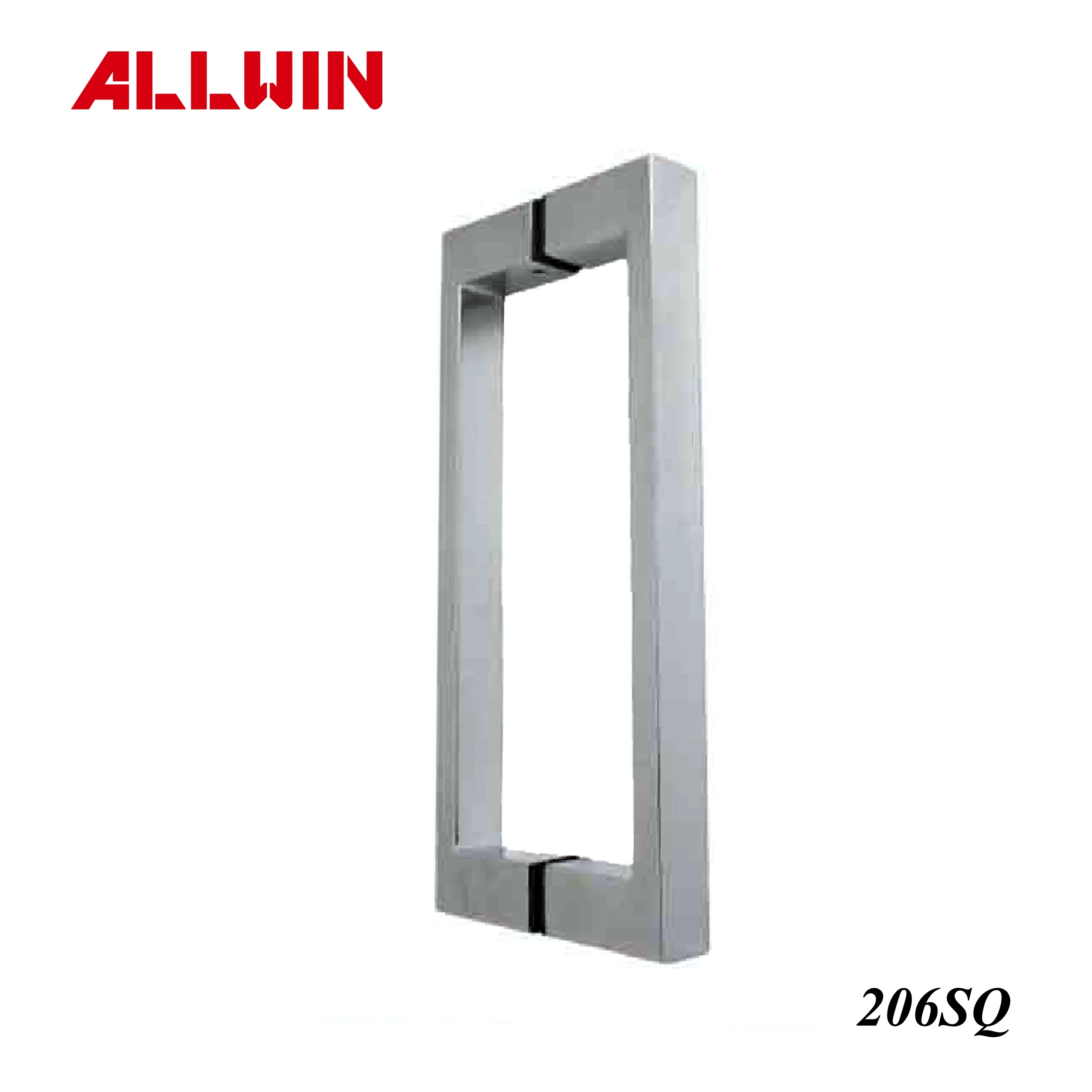 Stainless steel Square Rectangular Flat Glass Door Handle