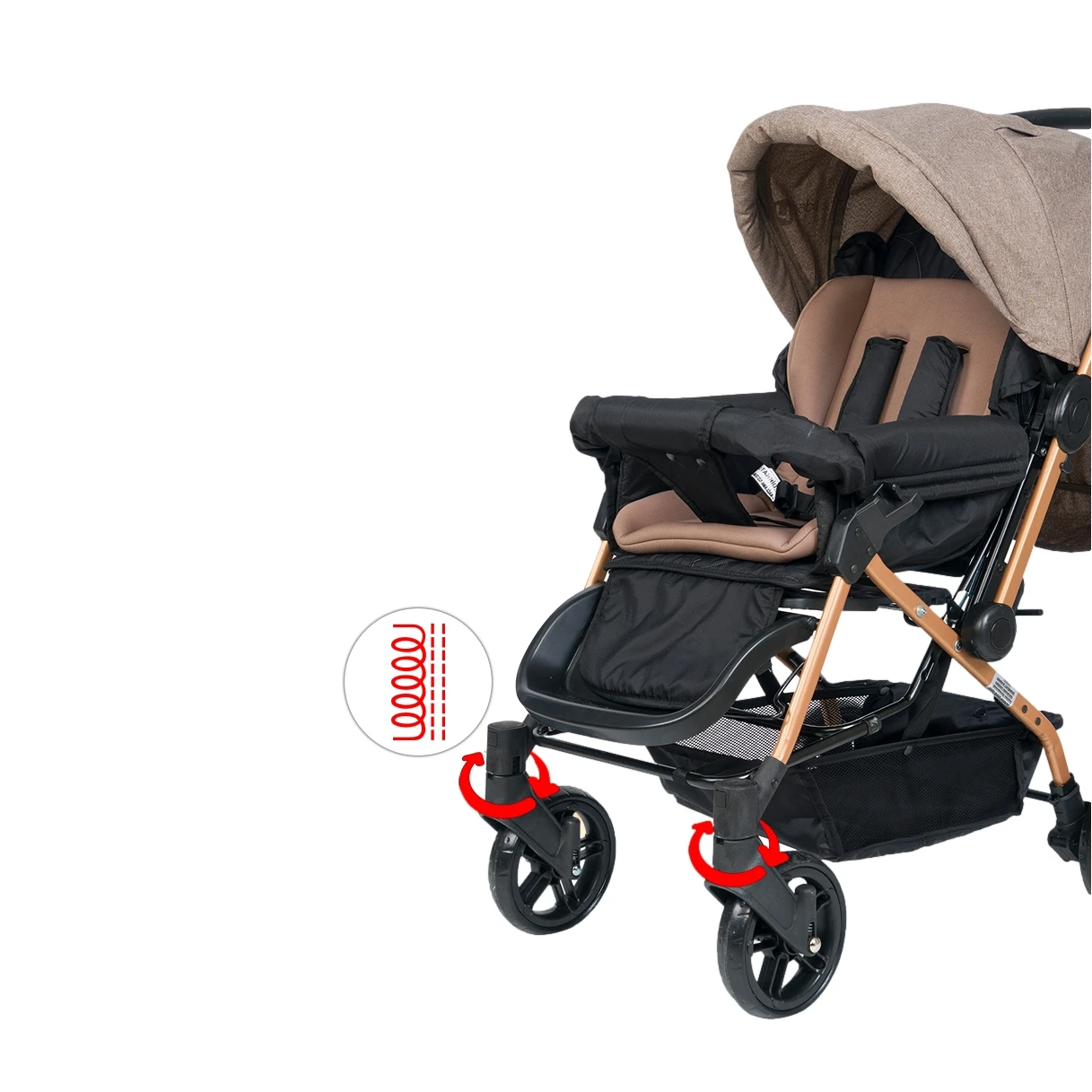 Lightweight Multifunction Easy Folding Twoway Baby Stroller Carrier