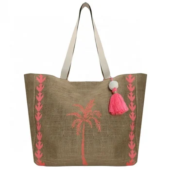 jute beach tote