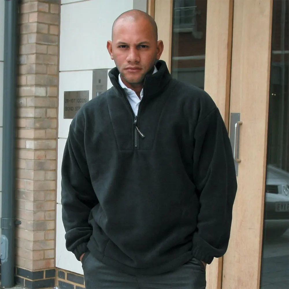 1//4 Zip Up Result Fleece Jacket Heavy Outdoor Warm Polar Anti Pil Work wear