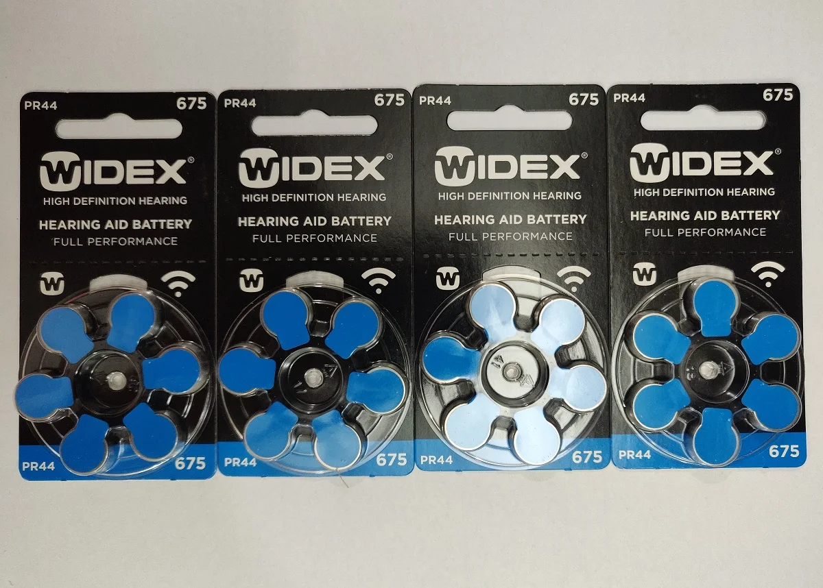 Zinc Air Hearing Aid Battery 1.4v Widex Battery Size 675 Mercury Free