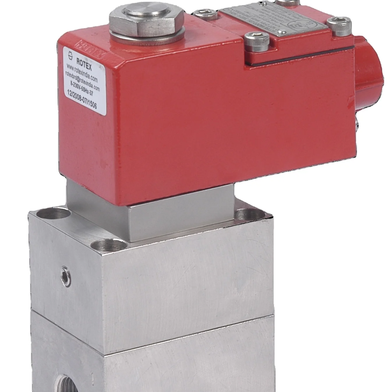 Rotex Sil3 Atex 2 Way Normally Closed High Pressure Up To ( 400 Bar) 12mm Orifice 0.5 Inch