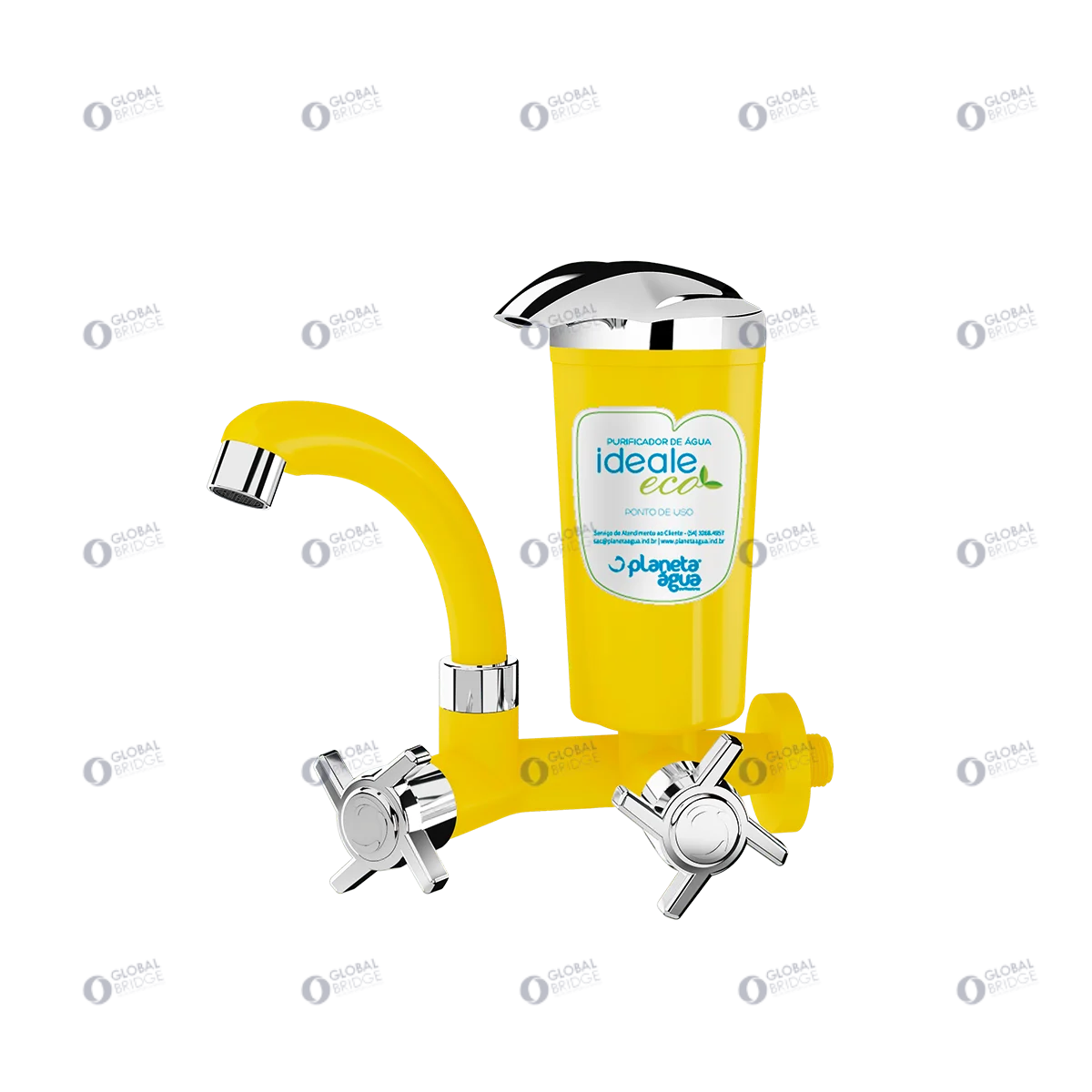 Water Purifier Planeta Agua Ideale Eco Wall Activated Carbon Faucet 3 Stages Advanced Filtration Kitchen Household Economic
