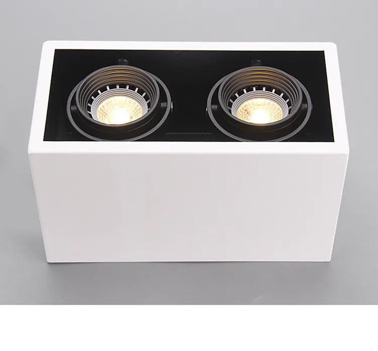 5 years warranty GU10 spot lights led ceiling light,6W MR16 housing for surface mounted,square type led hexagon lights