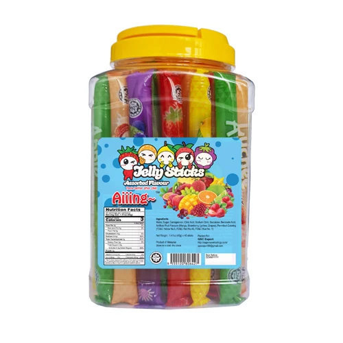 Aiiing Jelly Stick Jar 40g Assorted Fruity Mixed Flavour Jelly Stick Jelly Straw Buy