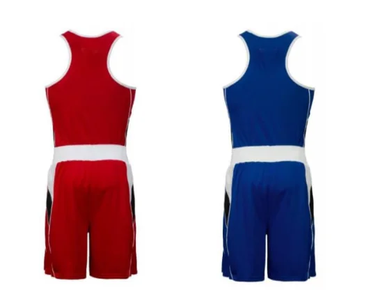 Custom Detailed Amateur Boxing Shorts Singlet Set Boxing Wear - Buy ...