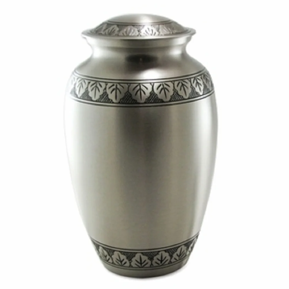 Metallic Cremation Urn And Keepsakes Band Carving Design Keepsake ...