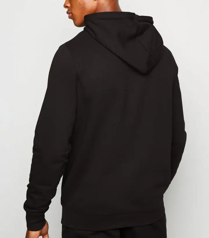 Oversized Plain Black Hoodie Fashion Men Clothing Hoodies Manufacturer ...