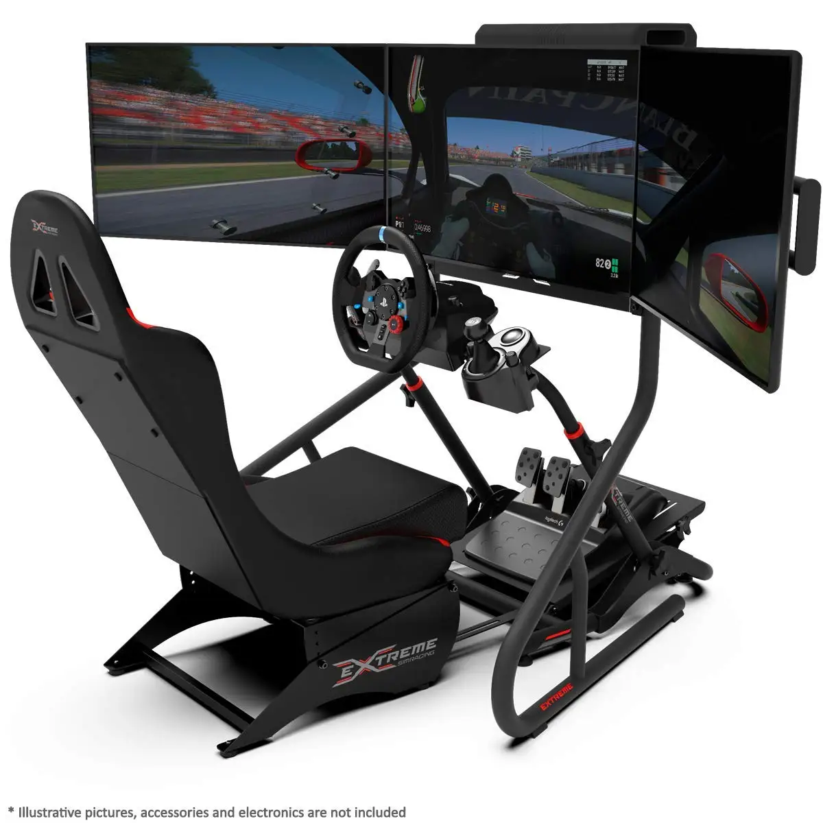Logitech G29 Folding Car Racing Simulator Cockpit Formula 1 Seat