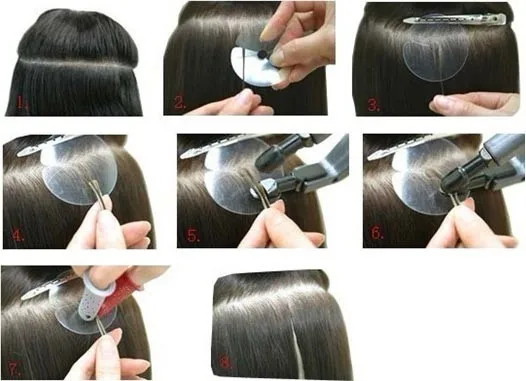 Сколько нужно прядей для наращивания волос. Nail Flat Tip hair.