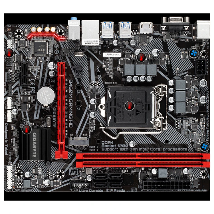 Gigabyte B460m Gaming Hd Used Motherboard With Intel Lga 1200 Socket