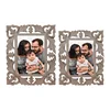 MDF Wood Carving Family Picture Photo Frame Set of 2 Picture Frame