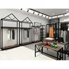 Retail clothes store interior decoration/garment shop furniture/wall panel hanger mounted cloth rack