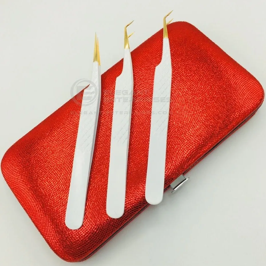 Promotional 2022 Light Powder Coated Sliver Tips Diamond Grip Eyelash