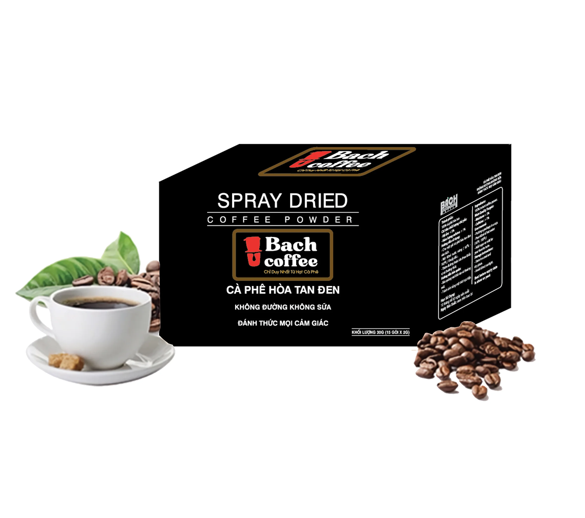 Spray Dried Instant Coffee Private Label Premium Instant Coffee Packets Medium Roast Blend 15