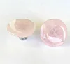 Large Rose Quartz Gemstone Cabinet Knobs Stone Pulls