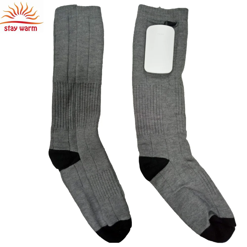 Unisex Battery Powered Heat Insulated Socks Kit Winter Warm Thermo Heating Socks 