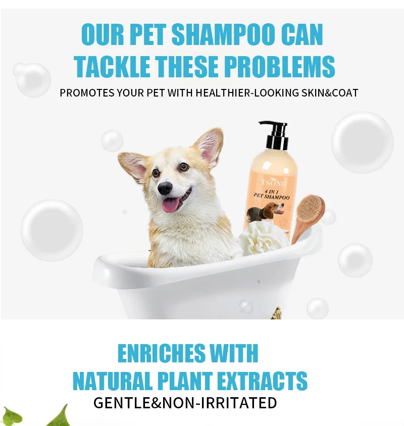 Wholesale 500ml Gallon Eco Friendly Natural Pet Dog Shampoo Private