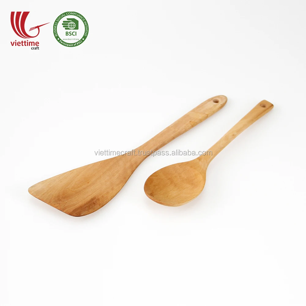Wooden Handles Cooking Tool Kitchen Utensil Spoon Set Wholesale Made In