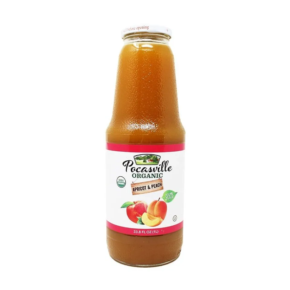 Pocasville Organic 100 Juice 12 Bottles / 1 Liter Non Gmo And Gluter