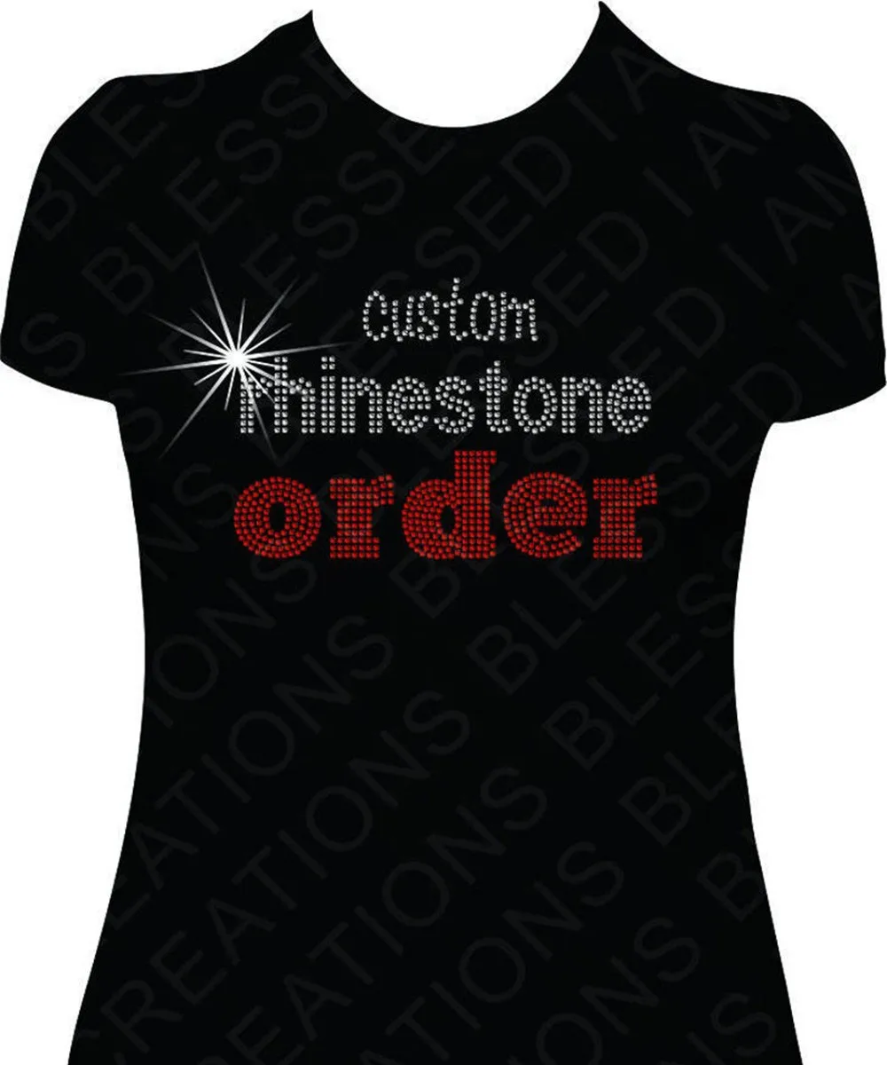 custom bling t shirts