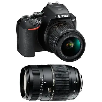 Nikon D3500 Kit Af P 18 55mm F3 5 5 6g Vr Tamron Af 70 300mm F4 5 6 Di Ld Macro 1 2 A17n Nikon Buy Digital Camera Nikon Camera Dslr Digital Camera Wifi Camera D3500 Naked Body Black 24mp Full