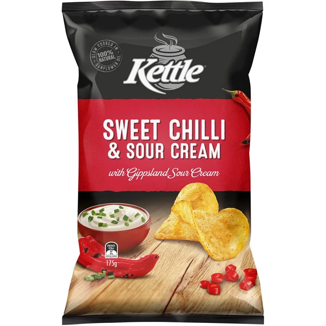 
Australian Made Chips Kettle Sweet Chilli & Sour Cream 175g 