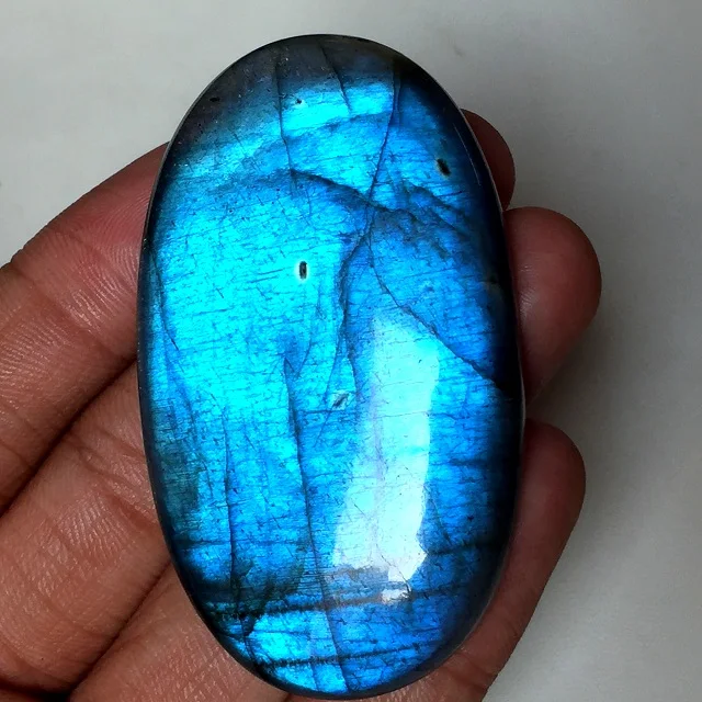 Fuego Azul Esmeralda Labradorita Cabujón 100% Natural Multi Piedras Preciosas De Flash J55 