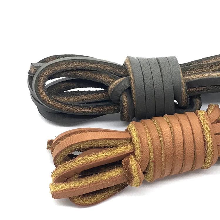 Wholesale High Tensile Strength Rawhide Square Leather Shoelaces Buy