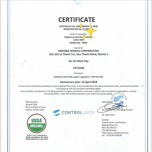 Organic certification-zalo.5