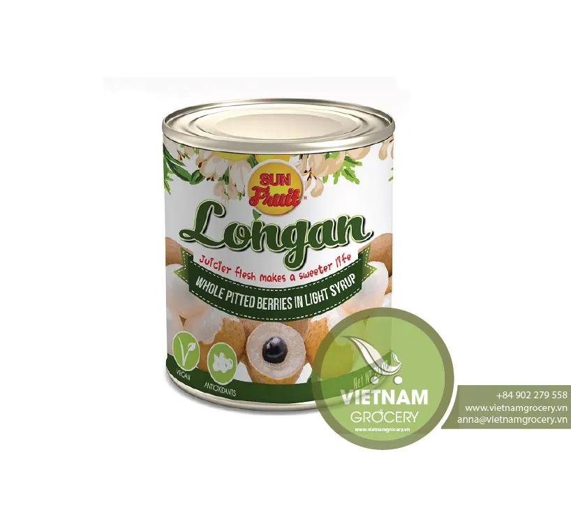 Vietnam Longan in Light Syrup 20oz - Good Price