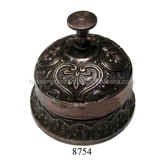 Office Brass Table Bell With Wooden Base & Hammer Buy Office Brass