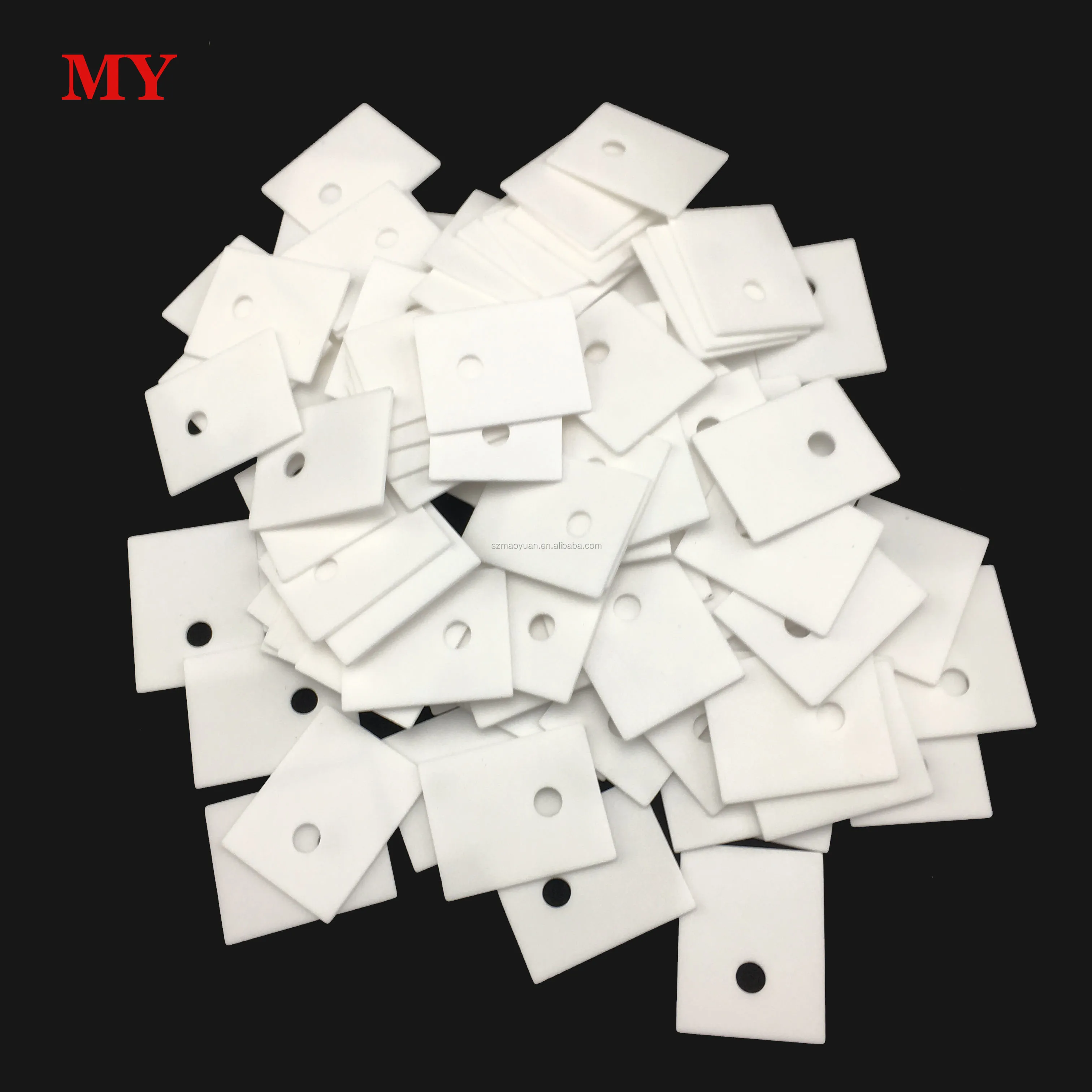 100pcs 25*20*1mm Alumina Thermal Ceramic Pad Alumina Ceramic Sheet For