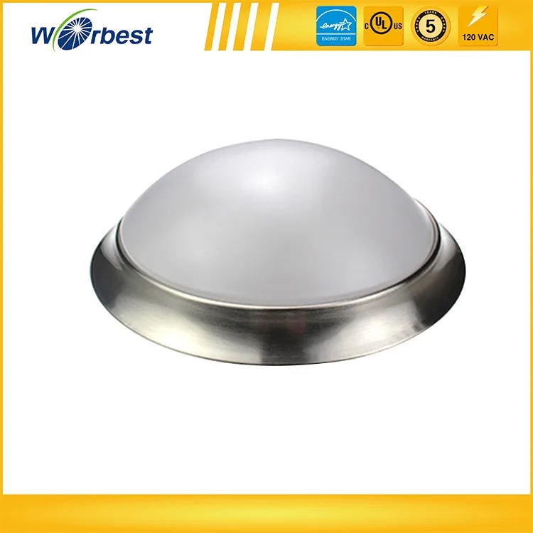 white PC cover surface mounted flush mount ceiling light dimmable led light fixture 11inch Energetic Lighting