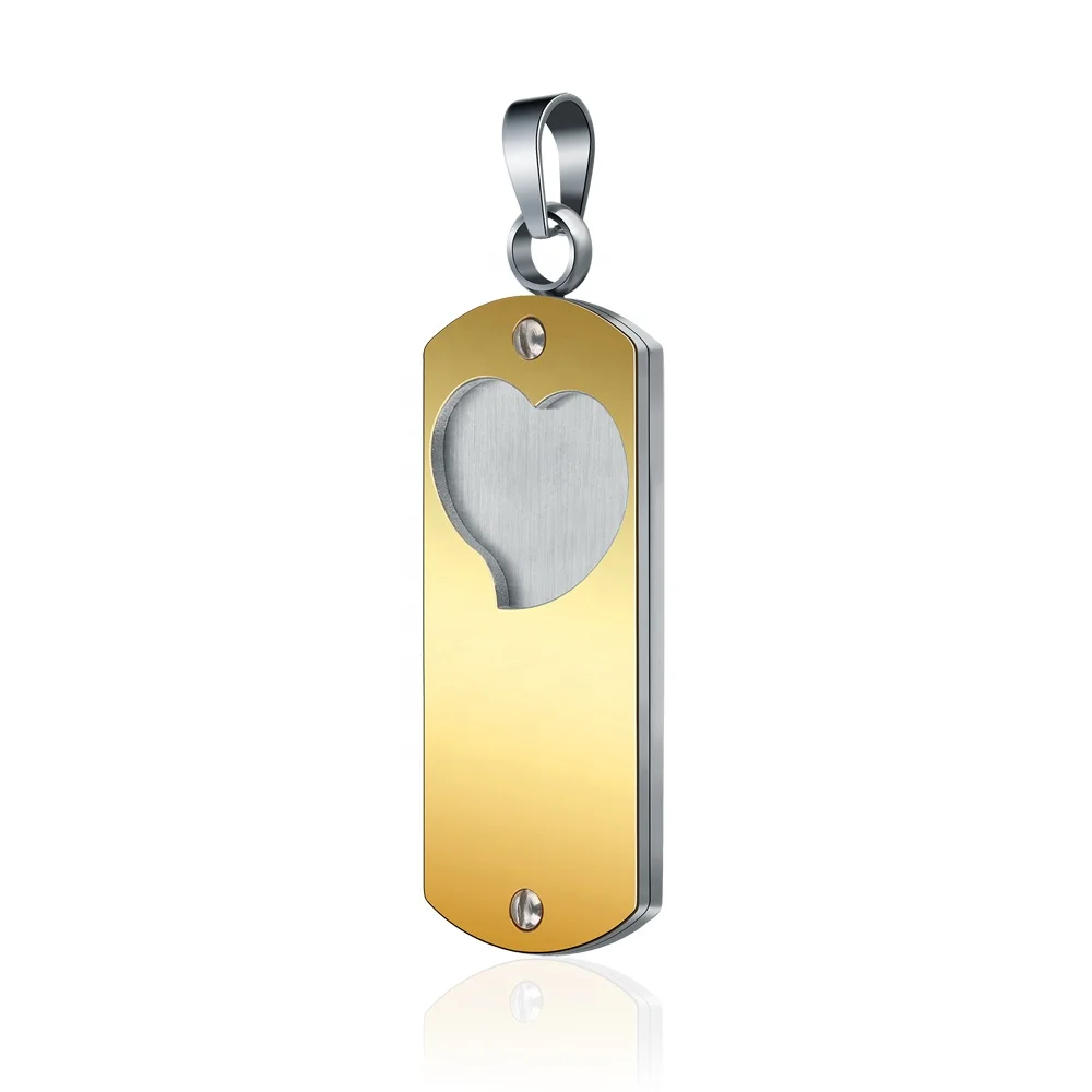 product-Gold Plated Stainless Steel Custom Engraved Heart Pendants-BEYALY-img